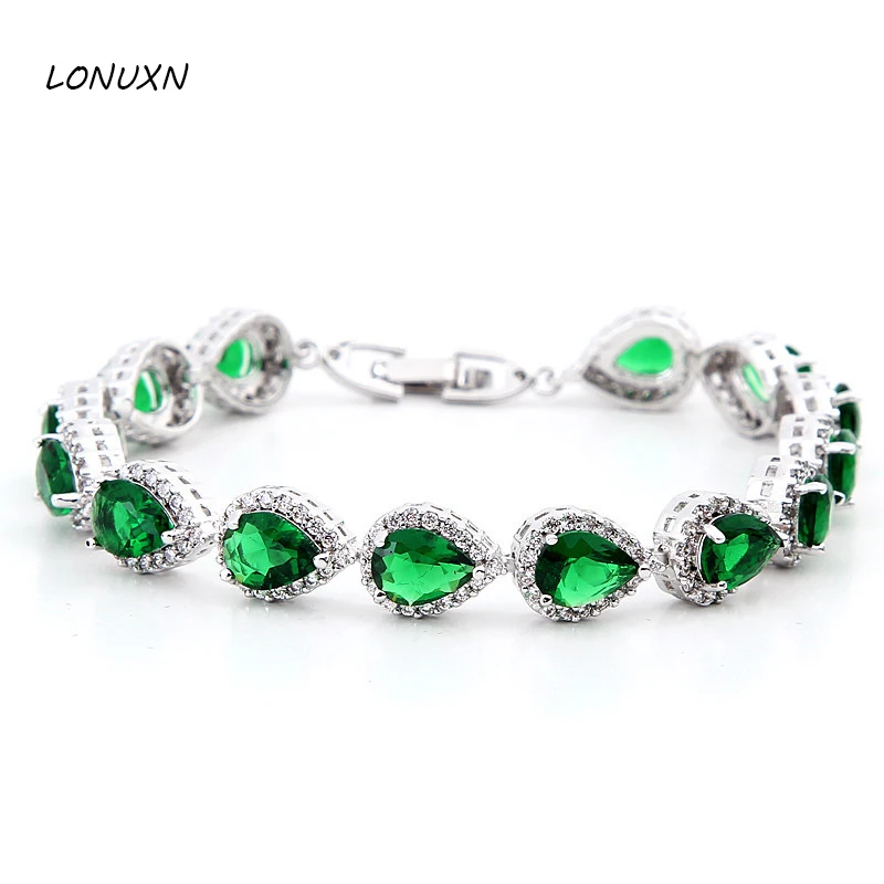 Женский браслет из серебра 925 пробы с кристаллами|silver crystal bracelet|crystal braceletbracelet fashion |