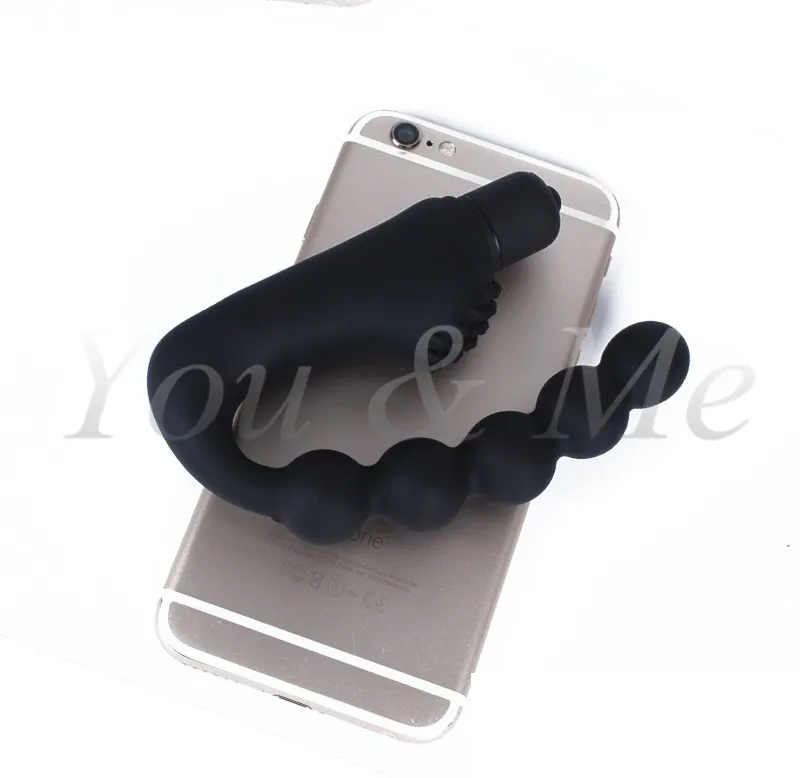 Силиконовая Анальная пробка с вибрацией 10 скоростей массажер простаты яички