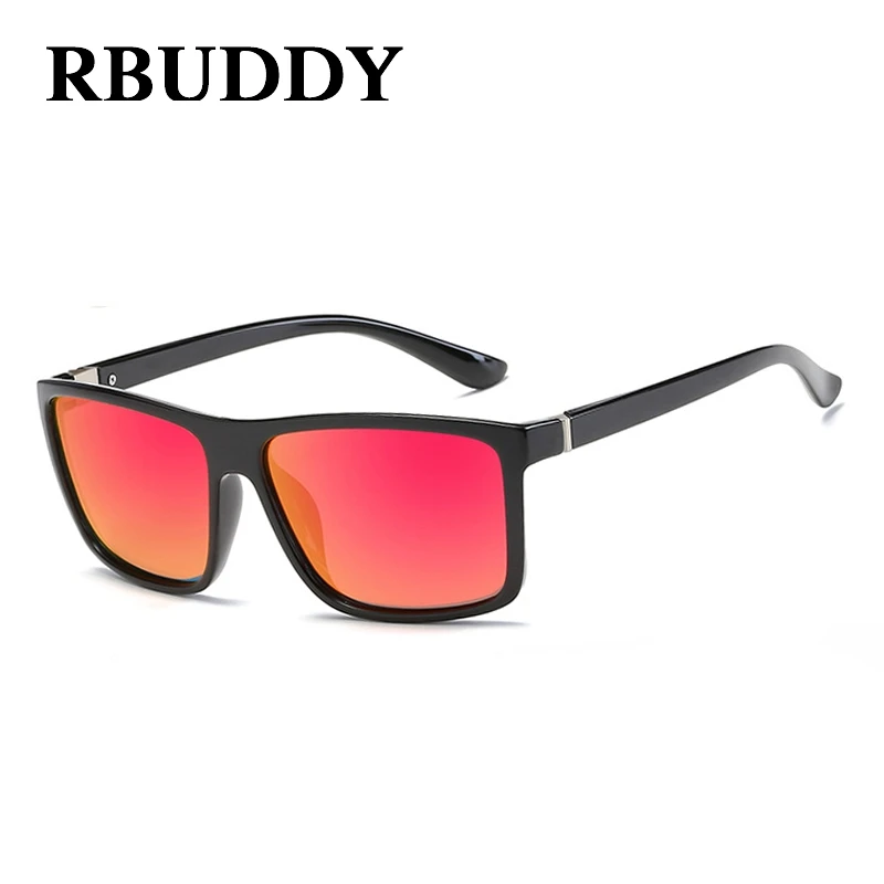 RBUDDY Поляризованные солнцезащитные очки для мужчин квадрат Оттенки Вождение очки водителя очки мужские Дизайнерские солнцезащитные очки UV400 защита от УФ лучей и антибликов - Цвет линз: R6