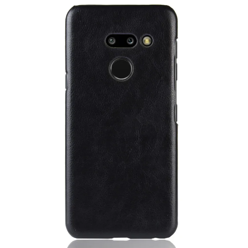 For LG G8 ThinQ phone Case luxury style Litchi Hard PU Leather shockproof Cover LM-G820N case Back |