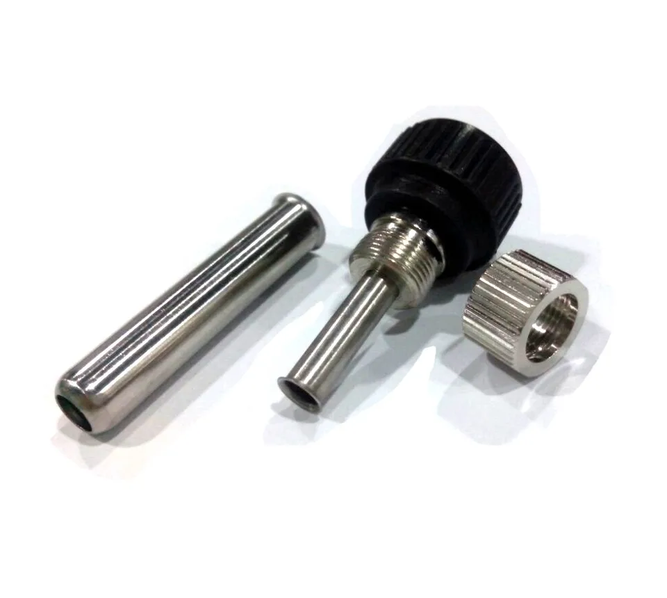 

KNOKOO 10pcs/pack Iron barrel kits 900M tip enclosure+ tip nipple+ tip nut for 907 iron 936/937 soldering station