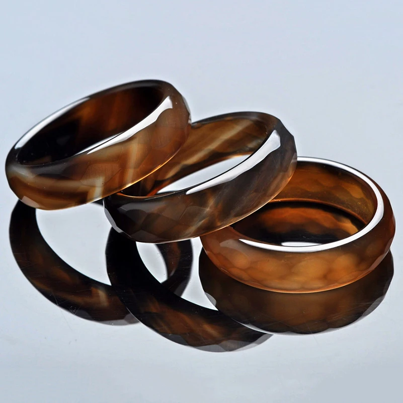 10 шт./партия Микс из натурального камня кольца ювелирные изделия для мужчин и