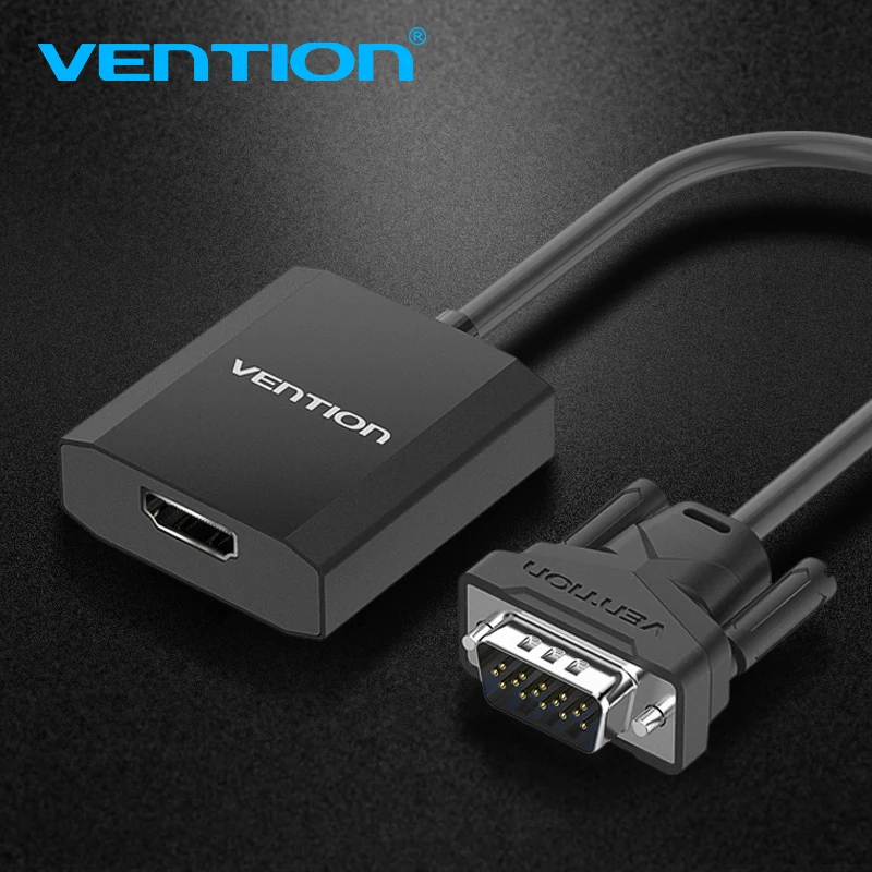 Vention преобразователь из VGA в HDMI кабель адаптер с аудио 1080P для ПК ноутбука к HDTV