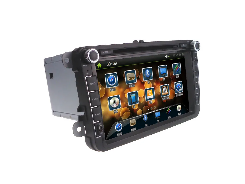 Joyous J-8613MX 8 2 Din для VW Volkswagen Golf Passat Jetta Tiguan &quotавтомобиль DVD GPS Navi Радио Управление