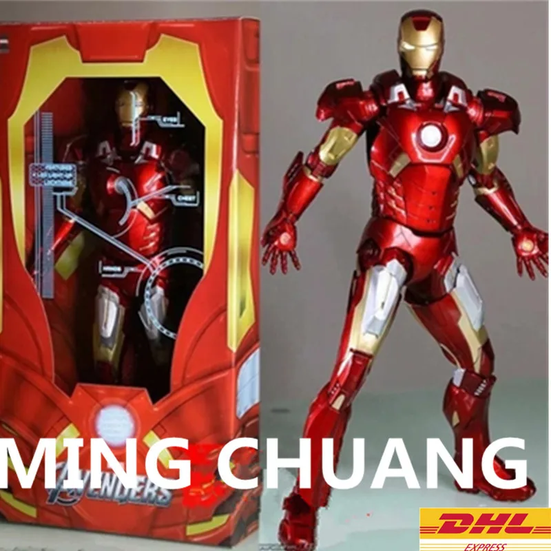 NECA Мстители: Бесконечность ВОЙНЫ ЖЕЛЕЗНЫЙ ЧЕЛОВЕК MK47 Супергерой из Лиги