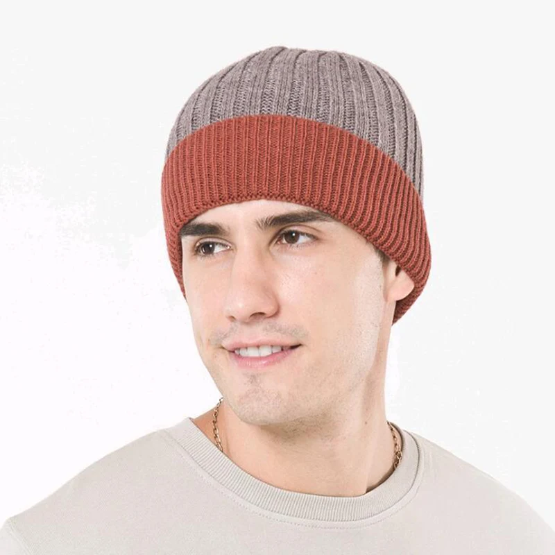 Фирменная Новинка модная зимняя шапка для Для мужчин женщин Hat Skullies шапочки