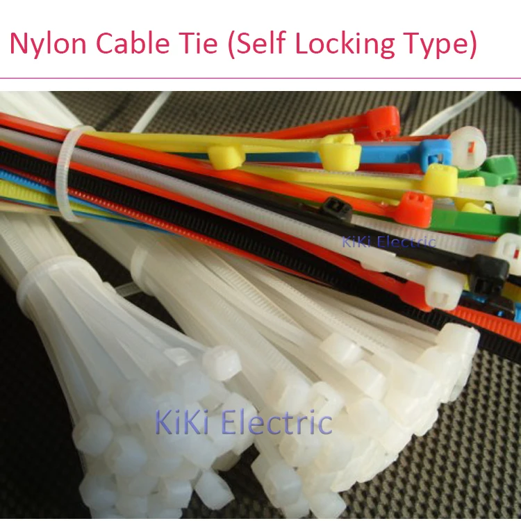

250pcs/lot Black Nylon Cable Ties 8*200mm Zip tie for Electric cable or wire
