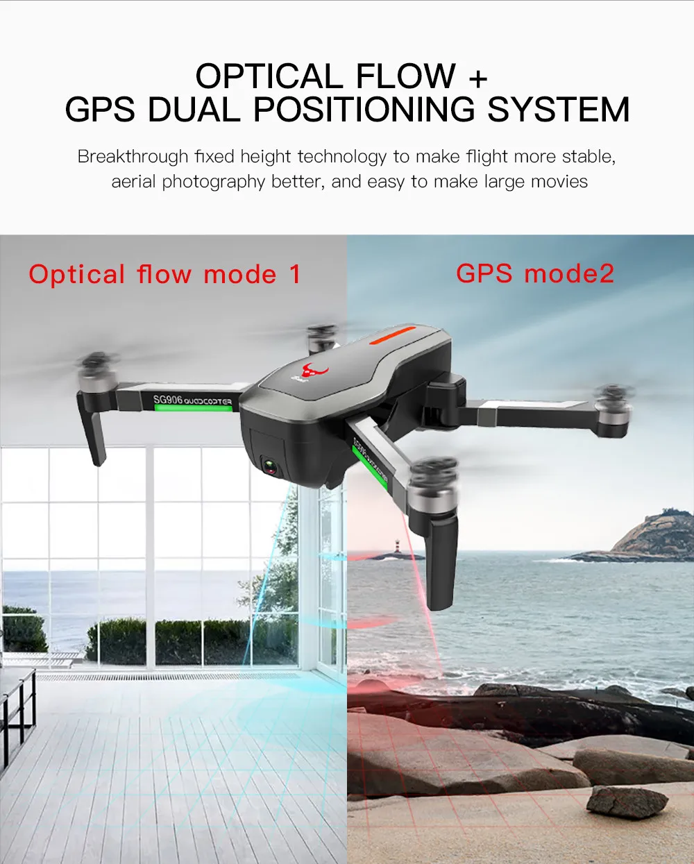 ZLRC Beast SG906 gps 5G wifi FPV 4K Ультра HD камера оптического позиционирования потока бесщеточный складной Радиоуправляемый Дрон Квадрокоптер RTF Новинка