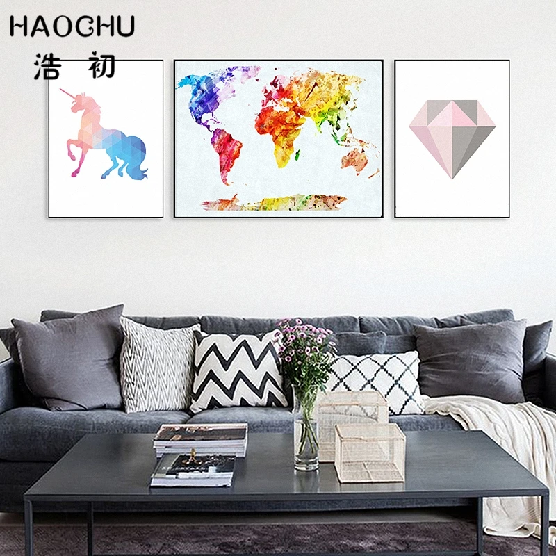 HAOCHU нордическая минималистская типография с цитатами геометрический