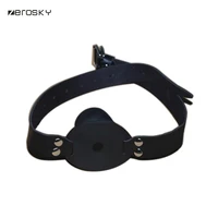 sex open mouth gag harness oral pu band ball gag mouth plug adult restraint slave bondage sex toys for couples zerosky