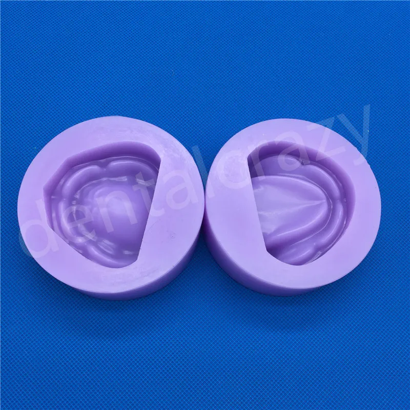 Гипс стоматологический модель формы Edentulous Jaw Base Silicon Complete Block-фиолетовые