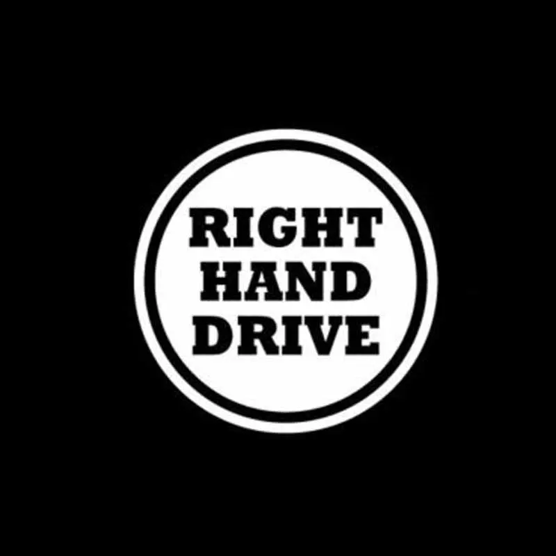 YJZT 10.4CM*10.4CM RIGHT HAND DRIVE Vinyl Decal Personality Car Sticker Black/Silver C10-01835 | Автомобили и мотоциклы