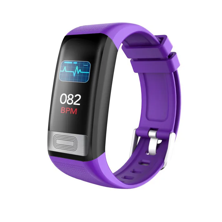 Purple Beautyss Bluetooth умные часы пульсометр кровяное давление для Android iOS женские amazfit bip часы Смарт часы IPX7 - Цвет: Purple