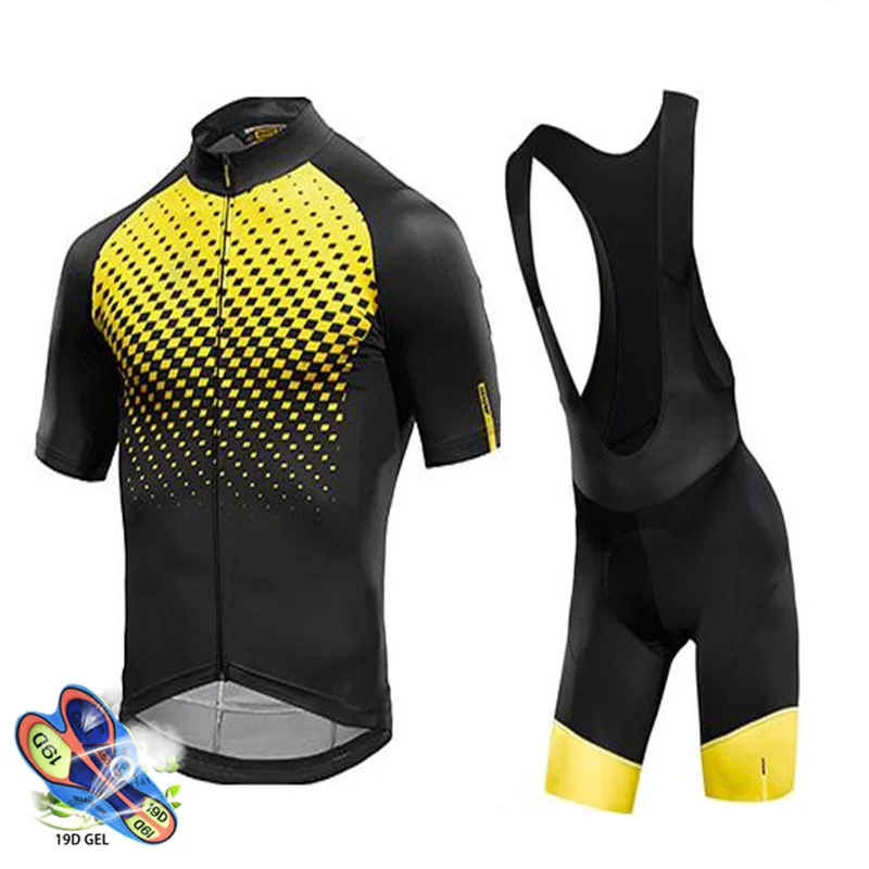 Short sleeve Set 6 Mavic одежда для велоспорта Pro Team одежда для шоссейного велосипеда одежда для гонок быстросохнущая Мужская футболка для велоспорта комплект Ropa Ciclismo Maillot - Цвет: Short sleeve Set 6