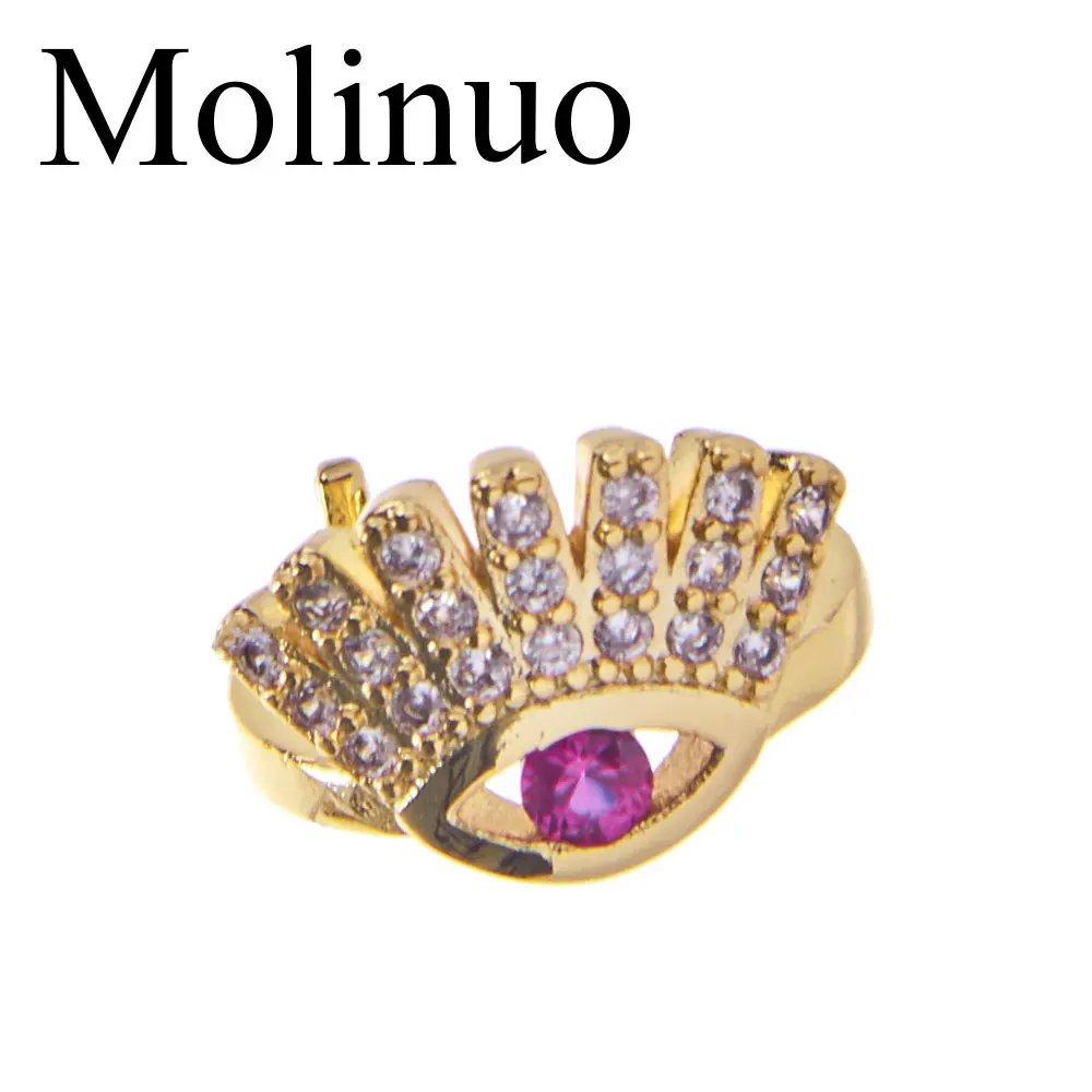 Molinuo цветные драгоценные глаза дьявола женские Клипсы Серьги Мода проложили цвет циркон клипсы без пирсинга уха аксессуары