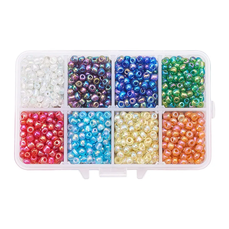 07 diy beads 4 мм DIY бусины ручной работы круглой формы стеклянные бусины DIY Набор для изготовления ювелирных изделий браслет ожерелье DIY аксессуары для ювелирных изделий - Цвет: 07 diy beads
