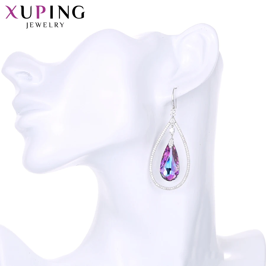 Xuping в форме капли серьги блестящие кристаллы от Swarovski романтические драгоценности для женщин День святого Валентина подарки S142.6-E-234