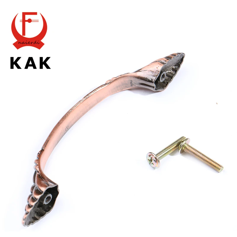 Ручки для кухонного шкафа KAK RB8008 красные и бронзовые ручки в стиле ретро 96 мм из