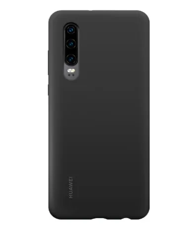 Huawei P30 Pro Чехол от huawei официальный жидкий силиконовый защитный чехол из микрофибры односторонний huawei P 30 P 30Pro - Цвет: Черный