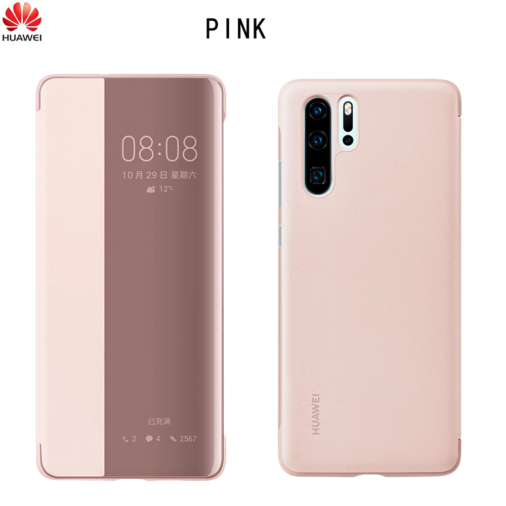 Официальный huawei P30 Pro Чехол с зеркальным окном и функцией пробуждения/сна чехол с откидной крышкой для huawei P30 чехол Smart View чехол
