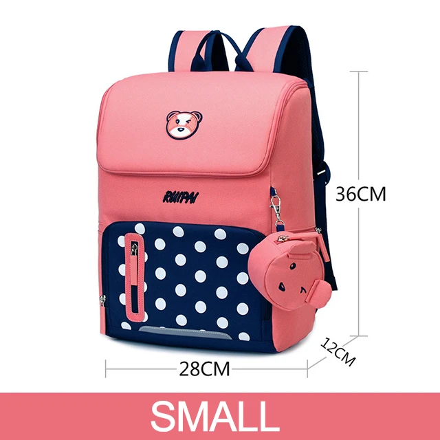 Pink Small Ортопедический рюкзак, детские школьные сумки для девочек, рюкзак на молнии, школьный рюкзак, милый детский рюкзак, Mochila Escol, сумка для книг - Цвет: Pink Small