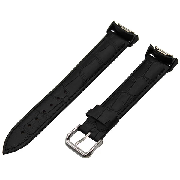 Black Натуральная кожа Смотреть Band 20 мм для samsung Шестерни S2 SM-R720/R730 крокодиловый ремень запястье браслет разноцветный+ адаптеры - Цвет ремешка: Black