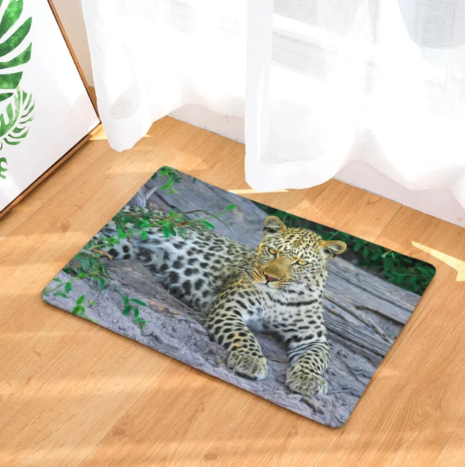 Домашний коврик с изображением животного мира гепарда для ванной кухни