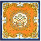 Бренд шарф 100% шелковый саржевый шарф для женщин квадратные шарфы 2021 новый платок с принтом для дам платок обертывания