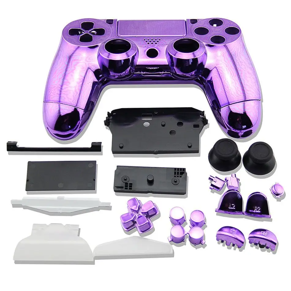 Контроллер PS4 покрытие хромированный чехол Корпус оболочка для sony PS4 DualShock 4 геймпад внешнее покрытие замена версии V1