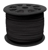 free shipping 100yds black flat faux suede cord 3mm black faux suede cord for bracelets 3mm