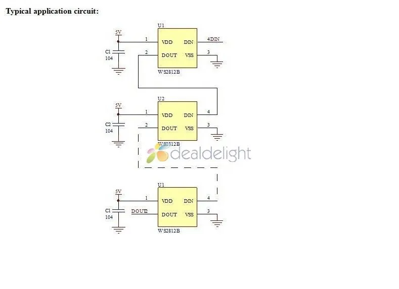 50 шт. Предварительно проводной WS2812B светодиодный чип с радиатором DC5V WS2811 управление индивидуально адресуемые светодиодные пиксельные полосы WS2812, 12 см провода