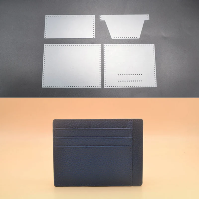 Трафарет ПВХ шаблон DIY маленький держатель для карт мини кошелек швейный узор
