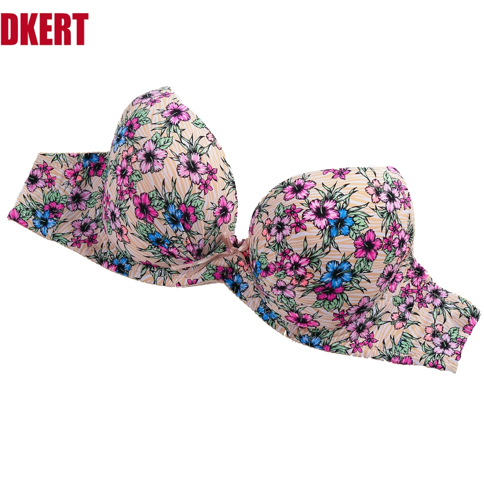 Женский кружевной бюстгальтер Бралетт с бантом и принтом большие размеры|ladies