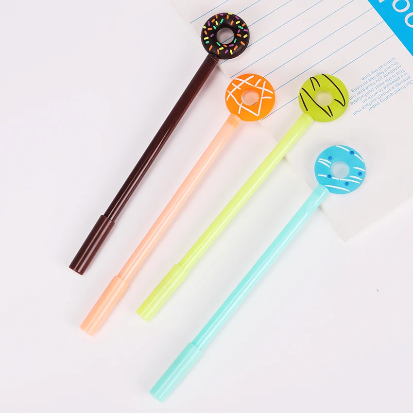 1 шт 0 38 мм милые Милые Пончики гелевые ручки конфеты цвета для детей Канцтовары