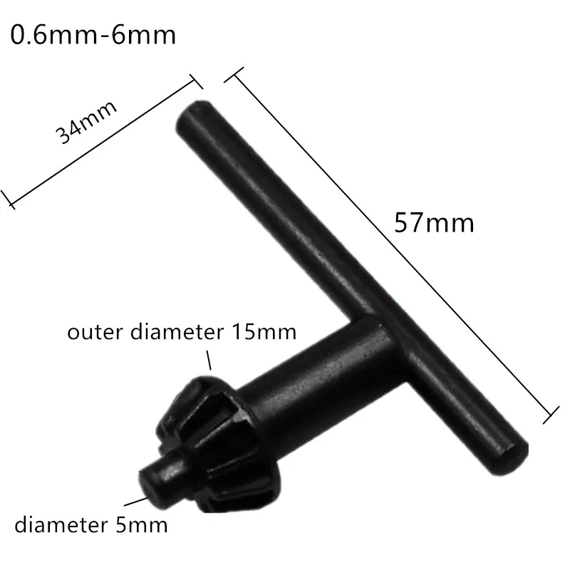 0.6mm-6mm 6 размеров Многофункциональный патрон для электрической дрели Ключи гаечный ключ бытовые электрические инструменты аксессуары - Цвет: 0.6mm-6mm
