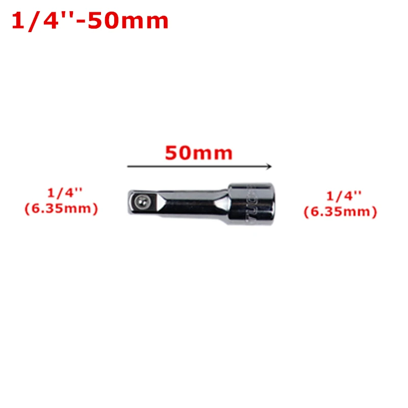 50mm 1/" 3/8" 1/" адаптер приводной удлинитель штанга Разъем 50-250 мм рукав шатун для розетки гаечный ключ для ремонта авто ручные инструменты - Цвет: 50mm