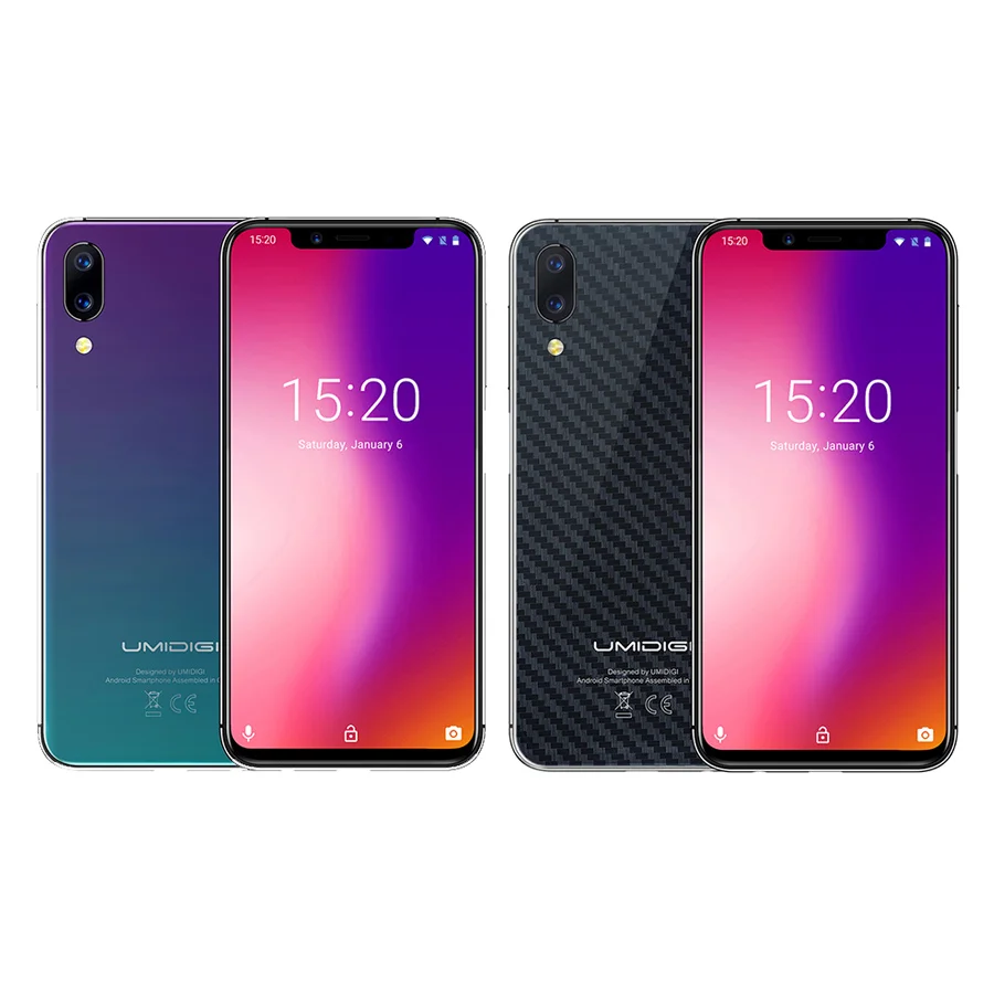 UMIDIGI One Pro Android 8 1 мобильный телефон 5 9 &quot4 Гб + 64 разблокировка лица Беспроводная
