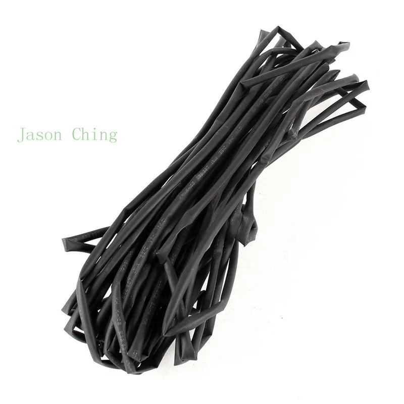 

4mm Dia. Diameter Heat Shrinkable Tube Shrink Tubing 10M 32.8FT Black Color