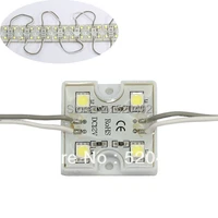 20pcs 5050 smd 4 leds cool white waterproof led module light lamp free shipping
