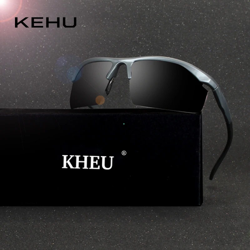 KEHU, новинка, Полароид, солнцезащитные очки, мужские, поляризационные, для вождения, солнцезащитные очки, мужские, s, солнцезащитные очки, фирменный дизайн, модные очки, De Sol K9240