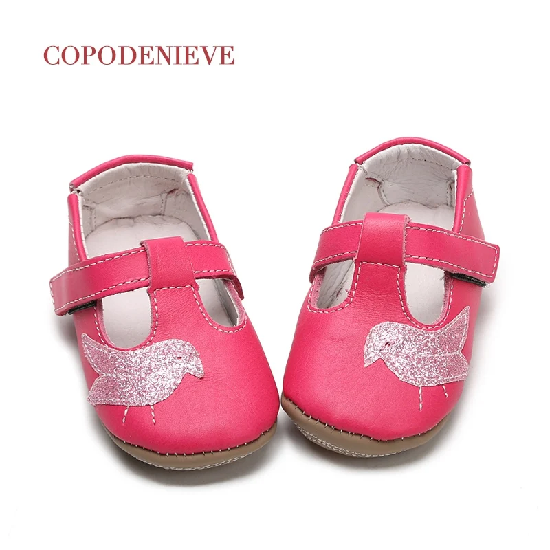magenta-8 COPODENIEVE/весенняя обувь для малышей; детская обувь в стиле птицы; оленья кожа; Флокированная кожаная обувь - Цвет: magenta-8