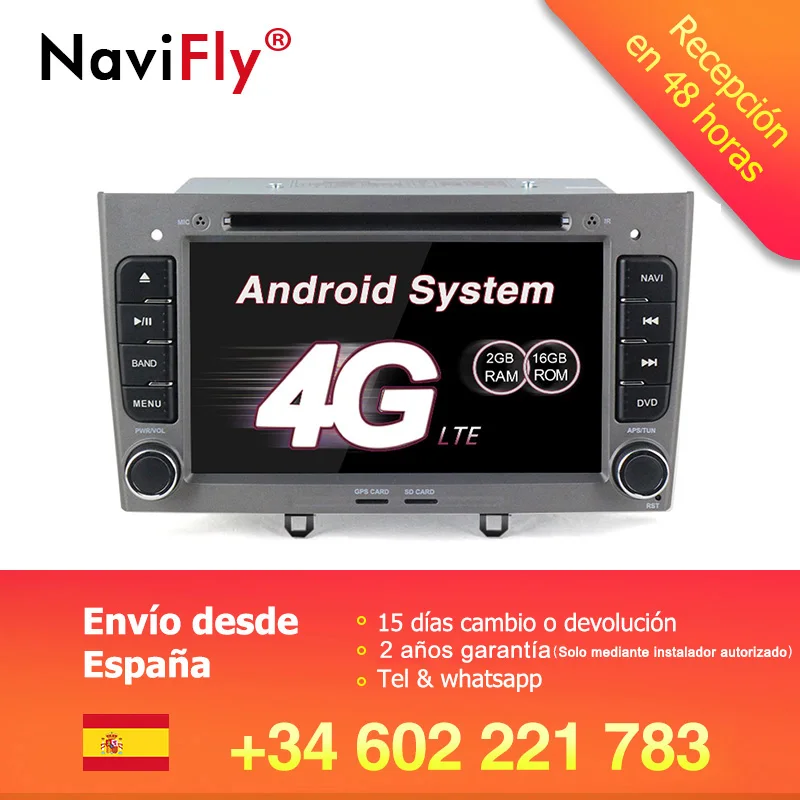 NaviFly Android 7,1 автомобильный Радио gps навигатор для peugeot 308 408 308SW Авторадио мультимедийный плеер 4G wifi BT RDS карта