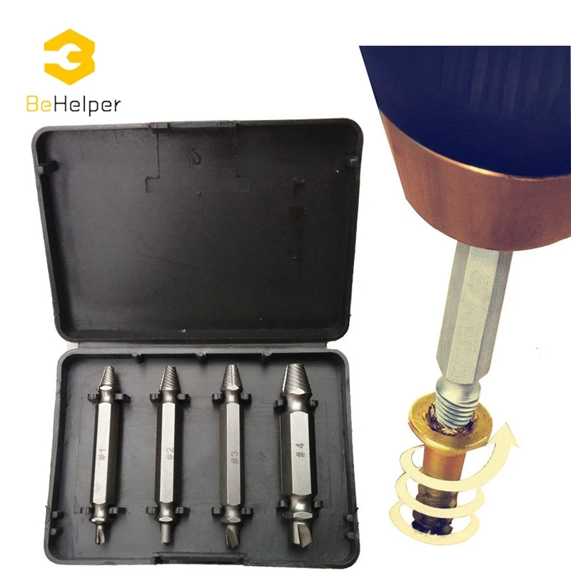 BeHelper шт. 4 двухсторонний поврежденный Винт экстрактор сверла сломанный болт