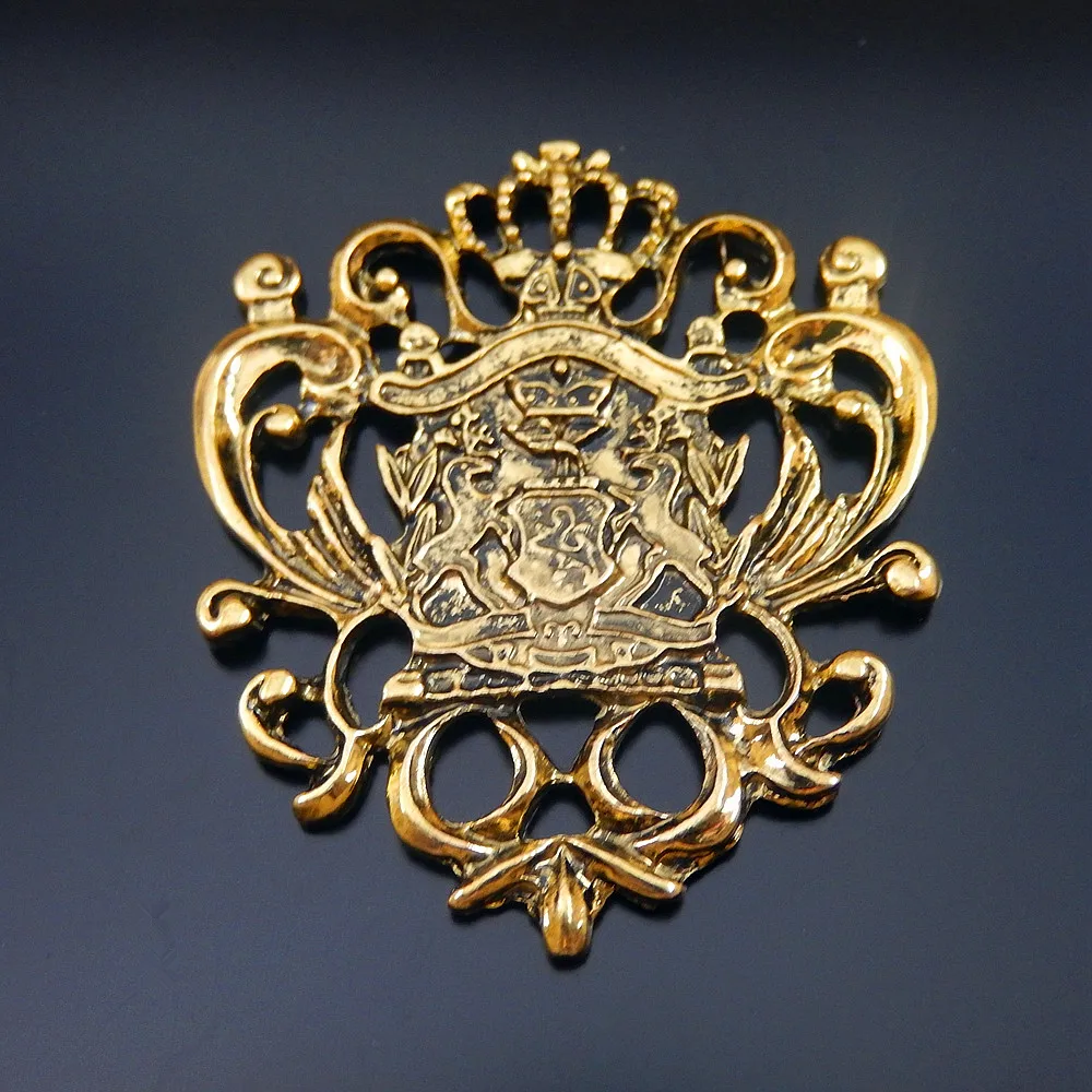 Европейские винтажные подвески-значки 6 шт./упак. смешанных цветов для