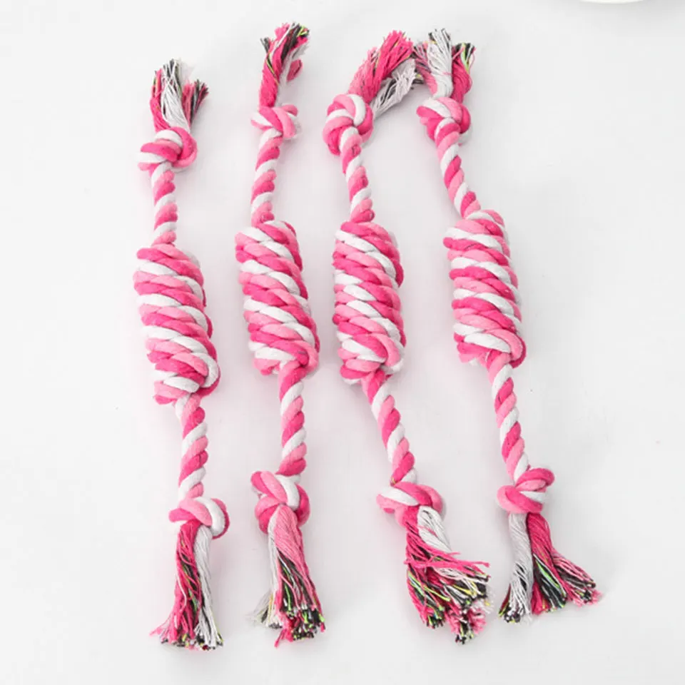 Petcircle 1 шт. Собака Игрушки для маленьких собак двойной узел белье веревку Плетеный