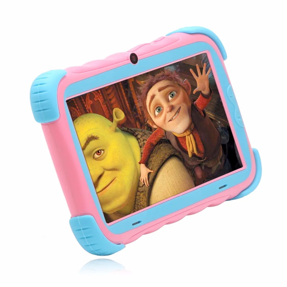 New iRULU Y5 7&quot Kids Tablet 1024*600 IPS Display Quad Core Android 7.1 OS 1G/16G Dual Camera 2800mAh Big Battery Babypad |