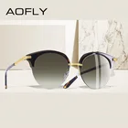 Солнцезащитные очки женские AOFLY, кошачий глаз, полуоправа, винтажные, UV400, A143