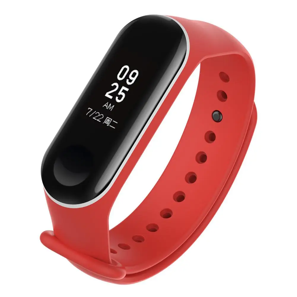 Двухцветный силиконовый сменный Браслет ремешок для часов MiBand 4 Mi Band 3 Xiaomi 4/3 умный