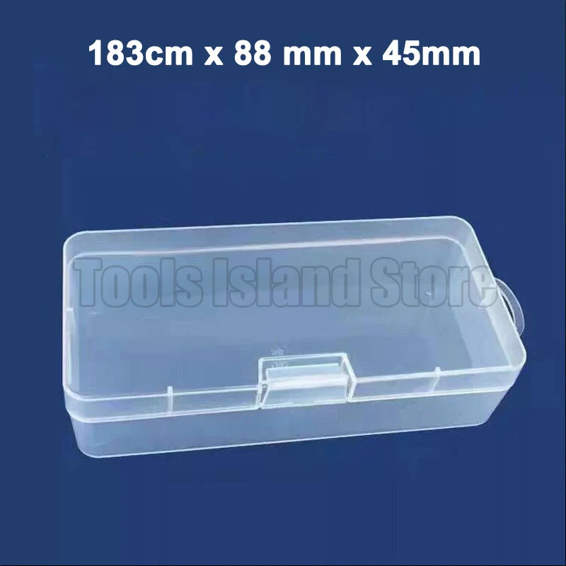

Transparent rectangular plastic parts box hardware storage box components DIY beaded tools electronic screws storage box