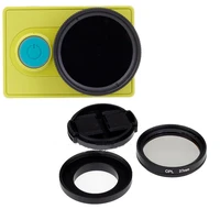 37mm cpl filter for xiaomi yi with protective cap circular polarizer lens filter for xiaomi yi xiaoyi action camera accessories